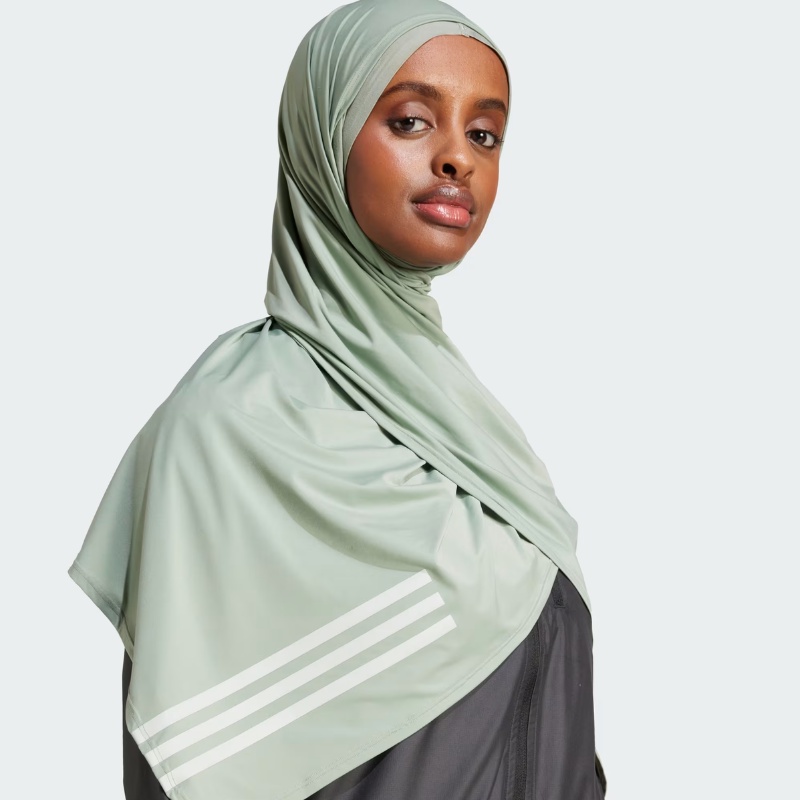 Jual Aksesoris Lari Wanita Adidas Wmns Own The Run 3-Stripes Hijab Silver Green Original Jd2273 - hoops.sakaraguna.com