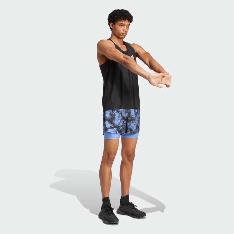 Jual Celana Lari Adidas Own The Run Spray Dye 2-In-1 Short Blue Fusion-Black Original Jl8721 - hoops.sakaraguna.com