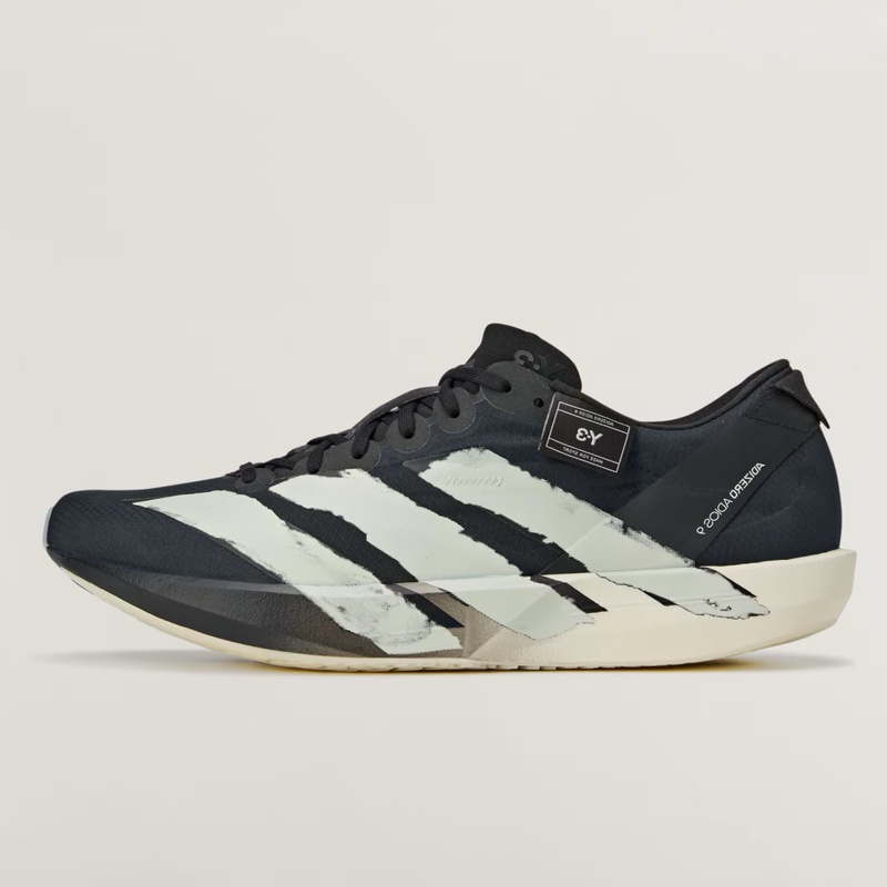 Beli Sepatu Lari Adidas Y-3 Adios 9 Black - Black - Off White Original Jr6652