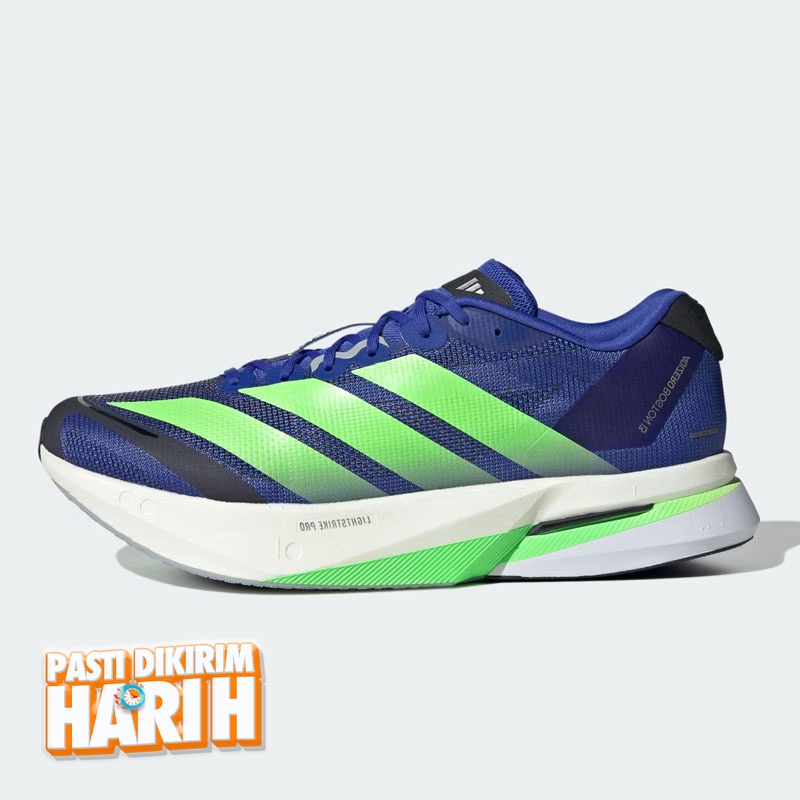 Jual Sepatu Lari Adidas Adizero Boston 13 M Lucid Blue - Lime Burst - Core Black Original Js4944 - hoops.sakaraguna.com