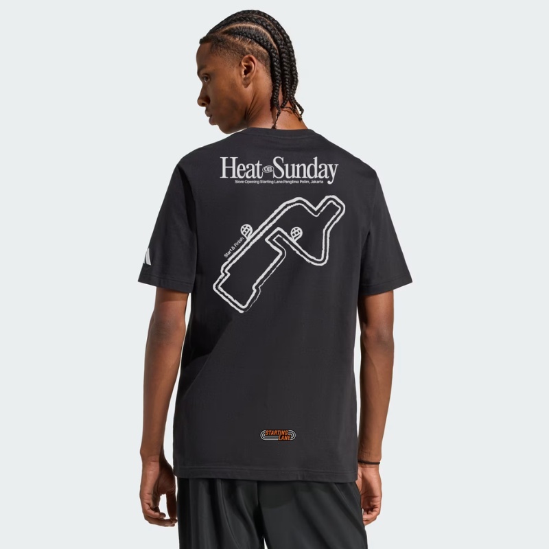 Jual Baju Lari Adidas Blank Tee X Heat On Sunday Black Original Kc6386 - hoops.sakaraguna.com