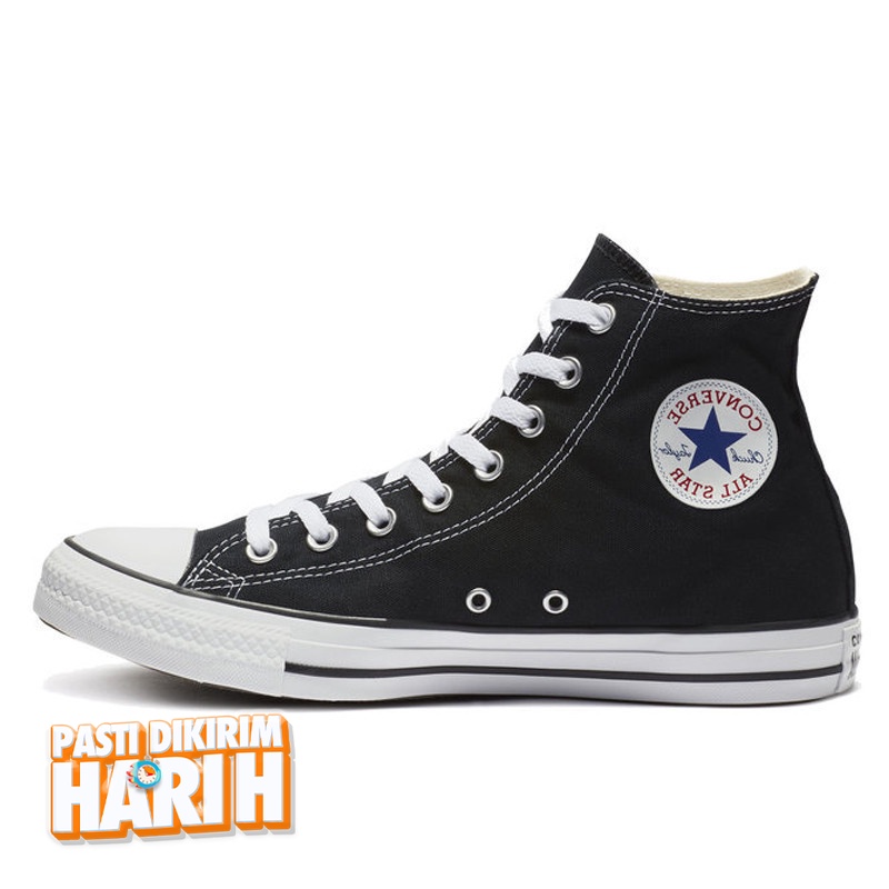 Jual Sepatu Sneakers Converse Chuck Taylor All Star Canvas Hi Black Original M9160C - hoops.sakaraguna.com