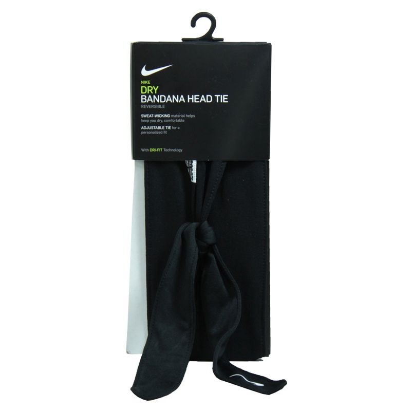 Jual Aksesoris Basket Nike Dry Bandana Head Tie Black White Original N.100.3501.079.Os - hoops.sakaraguna.com