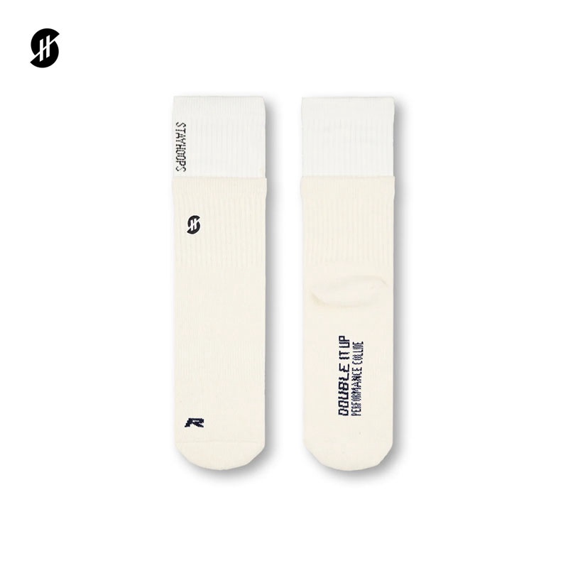 Jual Kaos Kaki Basket Stay Hoops Snow Beam - Double Dip White Original Sckp-0222-1400 - hoops.sakaraguna.com