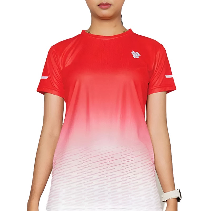 Beli Baju Lari Wanita Tiento Airlite Short Sleeve Women Mega Red Original Ss-Dryfit-Airlite-W-Megared-