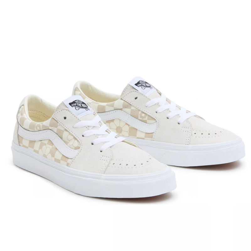 Jual Sepatu Sneakers Vans Sk8-Low Floral Check White Original Vn0009Qrfs8 - hoops.sakaraguna.com