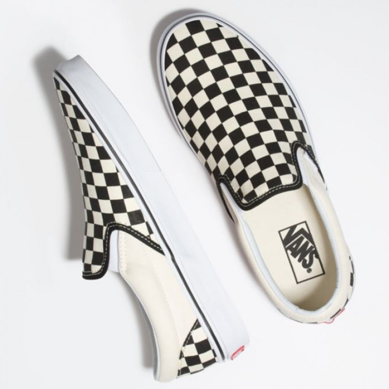 Jual Sepatu Sneakers Vans Checkerboard Slip On Black White Original Vn000Eyebww - hoops.sakaraguna.com
