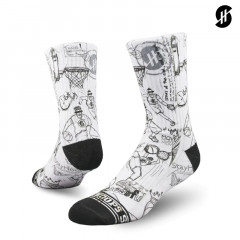 Beli Kaos Kaki Basket Stay Hoops Sketching Socks White Original 11457010