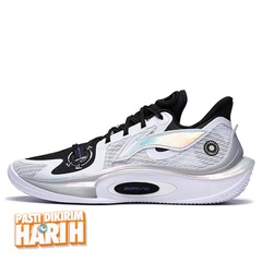 Beli Sepatu Basket Li-Ning Sonic 11 White Black Silver Original Abat021-1