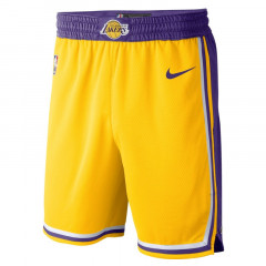 Beli Celana Basket Nike Los Angeles Lakers Icon Edition Swingman Shorts Yellow Original Aj5617-728