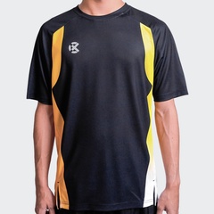 Beli Baju Lari Rechampx Race Short Sleeves Top Black Yellow Original Cx-R030214-701