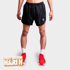 Beli Celana Lari Rechampx 4 Inch Race Shorts Black White Original Cx-R070104-001