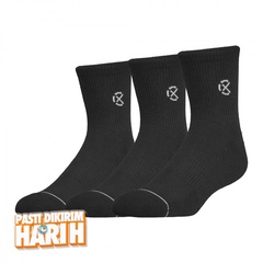 Beli Kaos Kaki Basket Rechampx Cushioned Quarter Sock 3X Black Original Cx-S120101-001
