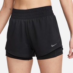 Beli Celana Lari Wanita Nike Wmns Dri-Fit One Mid-Rise 8Cm 2-In-1 Black Original Dx6013-010