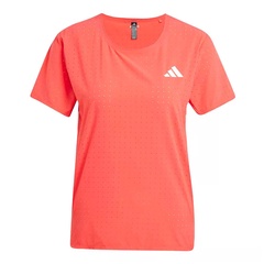 Beli Baju Lari Wanita Adidas Wmns Adizero Running Tee Semi Lucid Red Original Ix8992