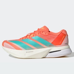Beli Sepatu Lari Wanita Adidas Wmns Adizero Boston 13 Semi Coral - Flash Aqua - Flash Orange Original Js4954