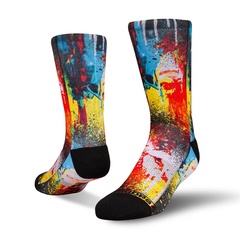 Beli Kaos Kaki Basket Stay Hoops Fauvism Multicolor Original Sck-1769-Reg-Mix-As