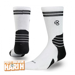 Beli Kaos Kaki Basket Rechampx Performance Crew Sock 1X White Black Original Skpc101100