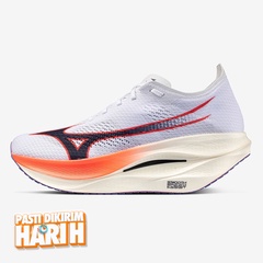 Beli Sepatu Lari Mizuno Wave Rebellion Pro 3 White-Baritone Blue-Fiery Coral 2 Original U1Gd253011