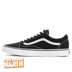 Beli Sepatu Sneakers Vans Old Skool Canvas Black Original Vn000Zdf1Wx